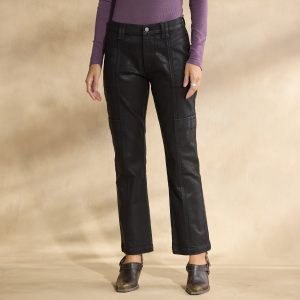 Coated Bronte Cargo Pants. Petite